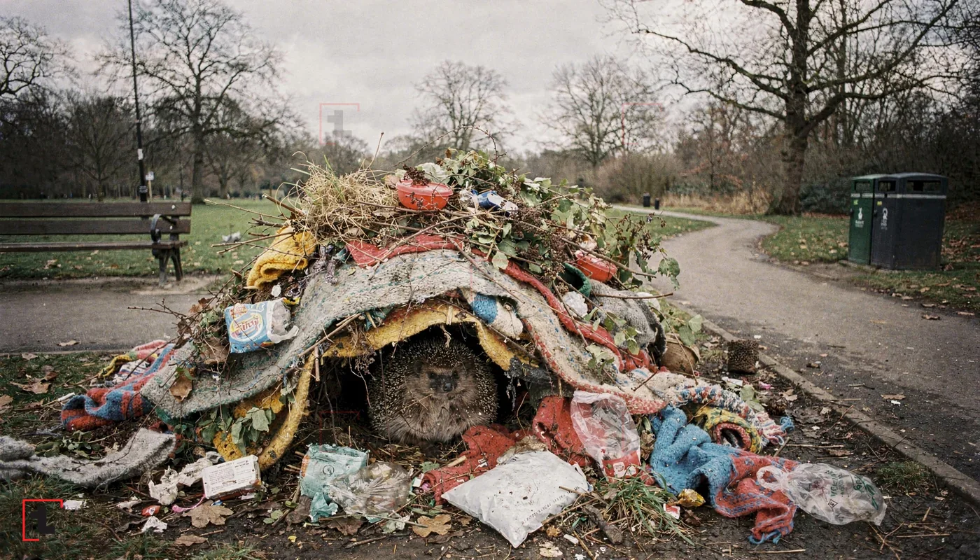 Britaniyada kirpilər tullantılardan öz qış yuvalarını necə qurur?